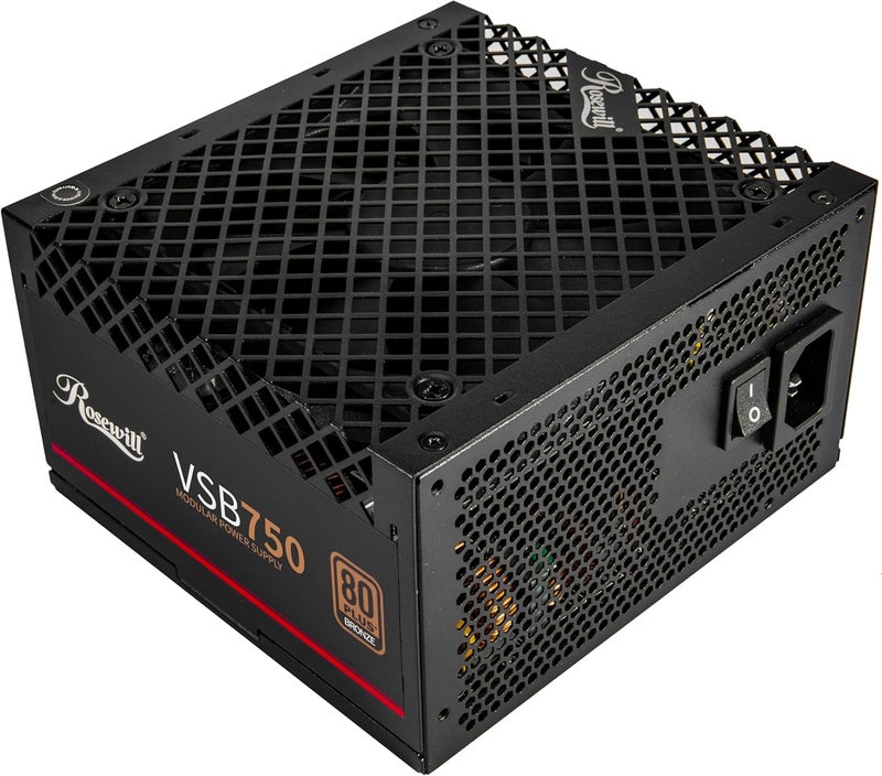 Rosewill VSB 750W 80+ Bronze, ATX 3.0 & 3.1 Compatible, Semi-Modular Power Supply, PCIe 5.1 12V-2x6 Connector, 105°C/221°F Japanese Capacitor, 120mm ICB Silent Fan - 5 Year Warranty - Image 2